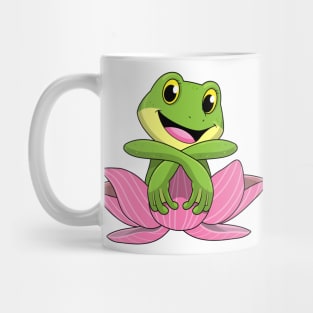 Frog with Lotus flower Mug